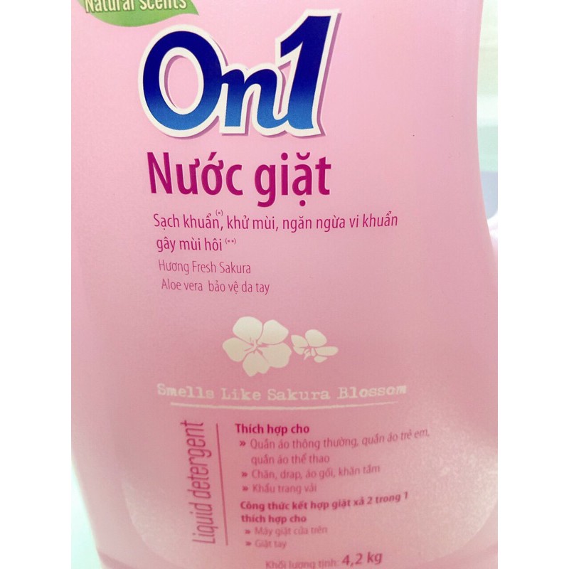 Nước giặt 2 trong 1 cực thơm 4.2 lit + tặng kèm ly dữ nhiệt thái