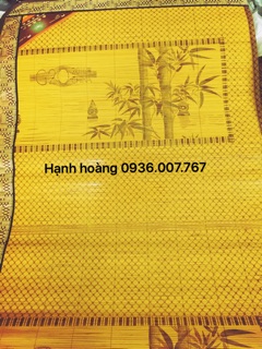Chiếu trúc tăm tre vân gỗ