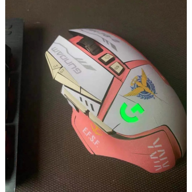Suitable For Logitech G502 Mouse Sticker Hero SE Anime Gundam Series Frosted Film
