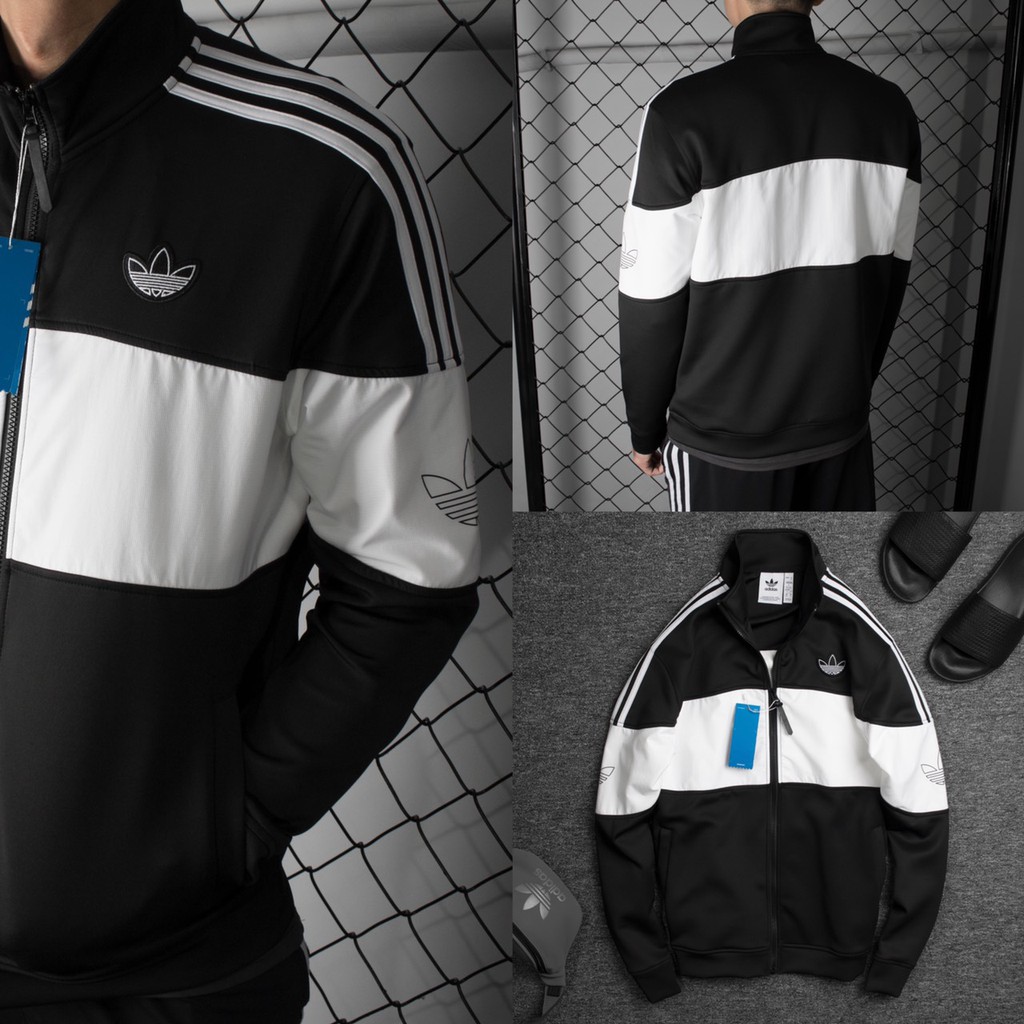 | Ảnh Thật | Áo Das Jacket Phối Đen Trắng