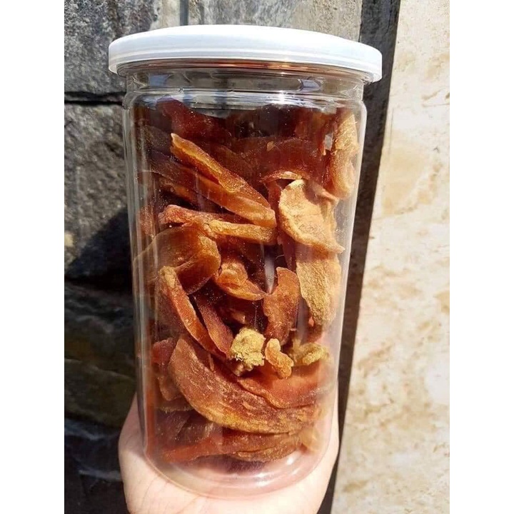 Sapoche Hồng Xiêm Sấy Dẻo Không Đường Lon 500Gram & Lon 300Gram