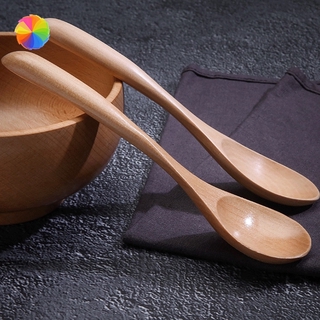 Muỗng Làm Bằng Gỗ Cán Dài 14.5x3cm