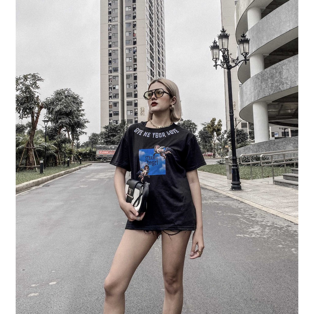 Áo Phông Rộng Dáng Unisex Cho Cả Nam Và Nữ - Áo Thun Thiết Kế In 5D - Chất Vải Cotton Cao Cấp Dày Dặn Mặc Cực Thích T1 [ | BigBuy360 - bigbuy360.vn