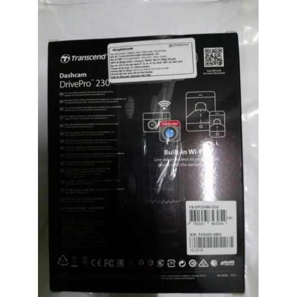 Camera hành trình Transcend DrivePro 230 .