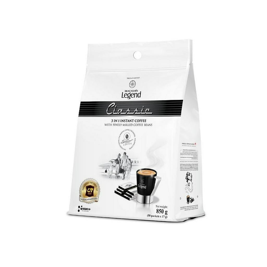 CLASSIC B50 Cà phê Trung Nguyên hòa tan Legend Classic Bịch 17g*50 gói