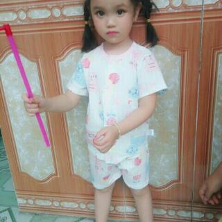 ĐỒ BỘ COTTON GIẤY CỘC TAY