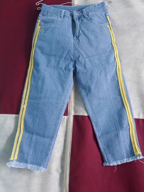 Hàng Sẵn_Quần baggy kẻ sọc unisex ulzzang