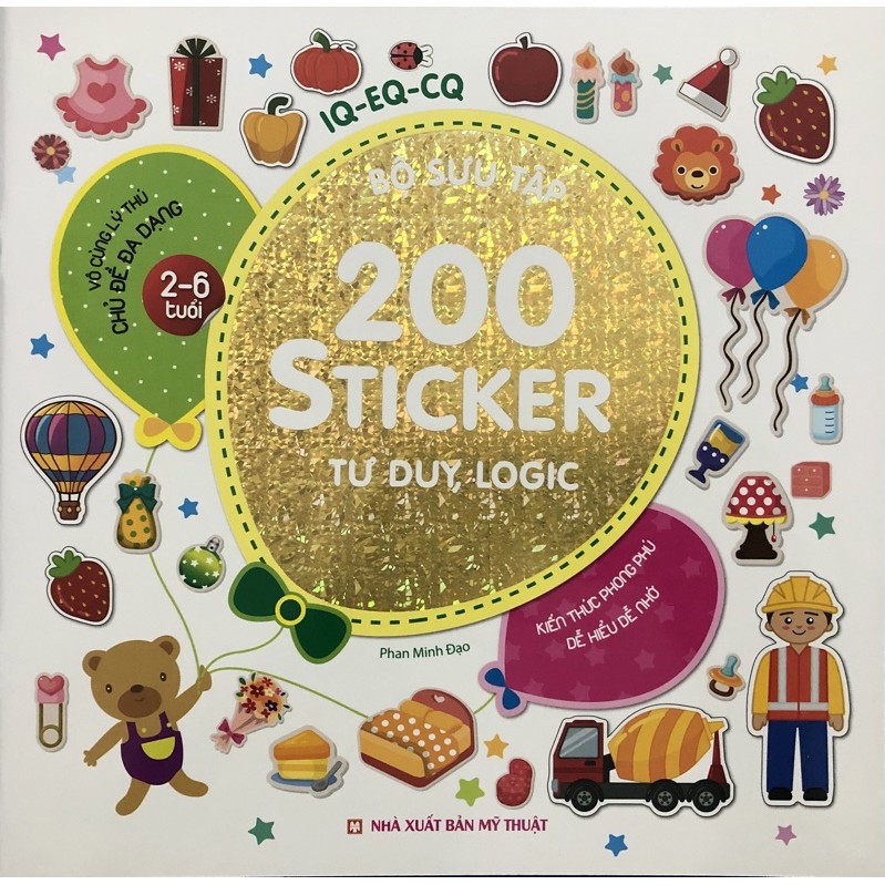 Sách - Bộ sưu tập 200 sticker - Tư duy, logic