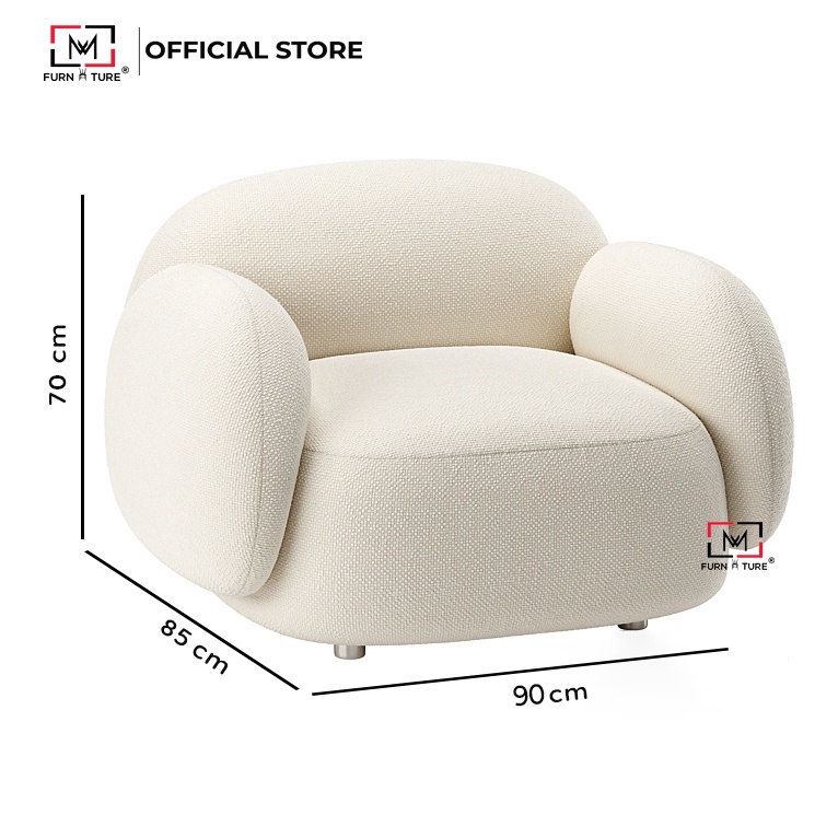 Sofa mini BUNNY thư giản hàn quốc cao cấp độc quyền thương hiệu MW FURNITURE