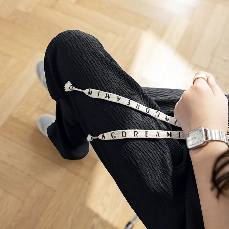 Quần Lụa Ống Rộng Xếp Ly Thời Trang Mùa Hè 2022 Cho Nữ