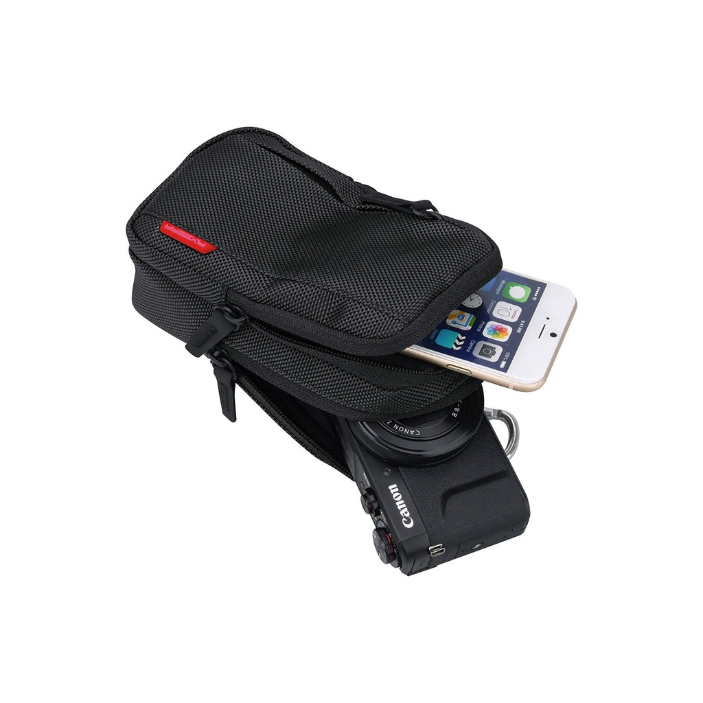 Túi máy ảnh du lịch HAKUBA Digital Case M chính hãng có móc khóa đeo hông