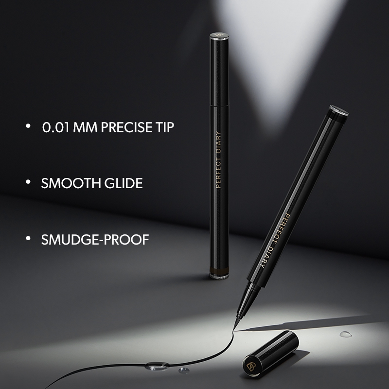 Bút kẻ mắt trang điểm PERFECT DIARY đầu siêu mảnh chống nhòe bền màu lâu trôi 0.4ml | BigBuy360 - bigbuy360.vn
