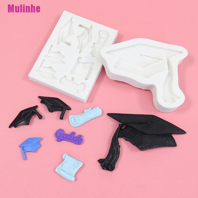 Khuôn Silicone Tạo Hình Trang Trí Bánh Phong Cách Lễ Tốt Nghiệp Độc Đáo