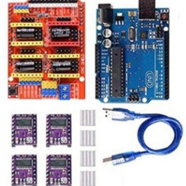 Bảng Mạch Arduino Uno R3 16u2 Cnc Shield V3 Và Drv8825