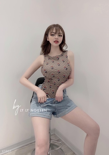 QUẦN SOOC JEAN GẬP GẤU MÀU XANH ĐEN CHO NỮ