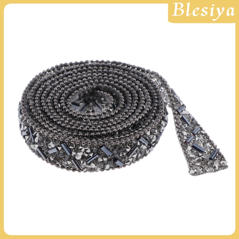 Cuộn Dây Ruy Băng Đính Hạt Pha Lê 1yd Trang Trí Quần Áo