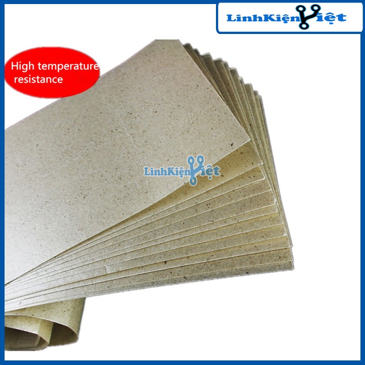 Giấy Mica Mềm Cách Nhiệt Chịu Nhiệt Độ Cao 1000 Độ C 330x110x0.15mm