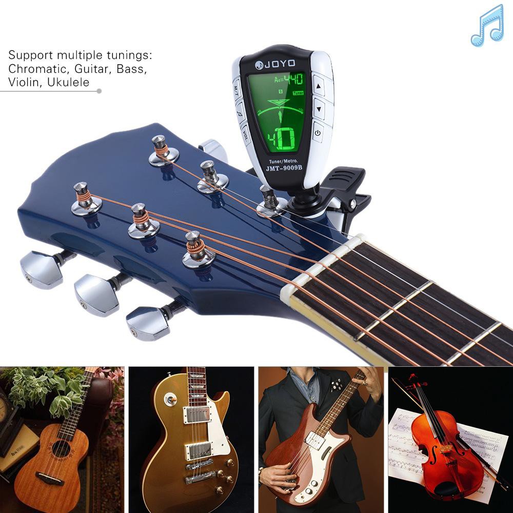 Máy Đo Nhịp Điện Joyo Jmt-9009B 2 Trong 1 Có Màn Hình Lcd Cho Đàn Guitar Bass Ukulele Violin