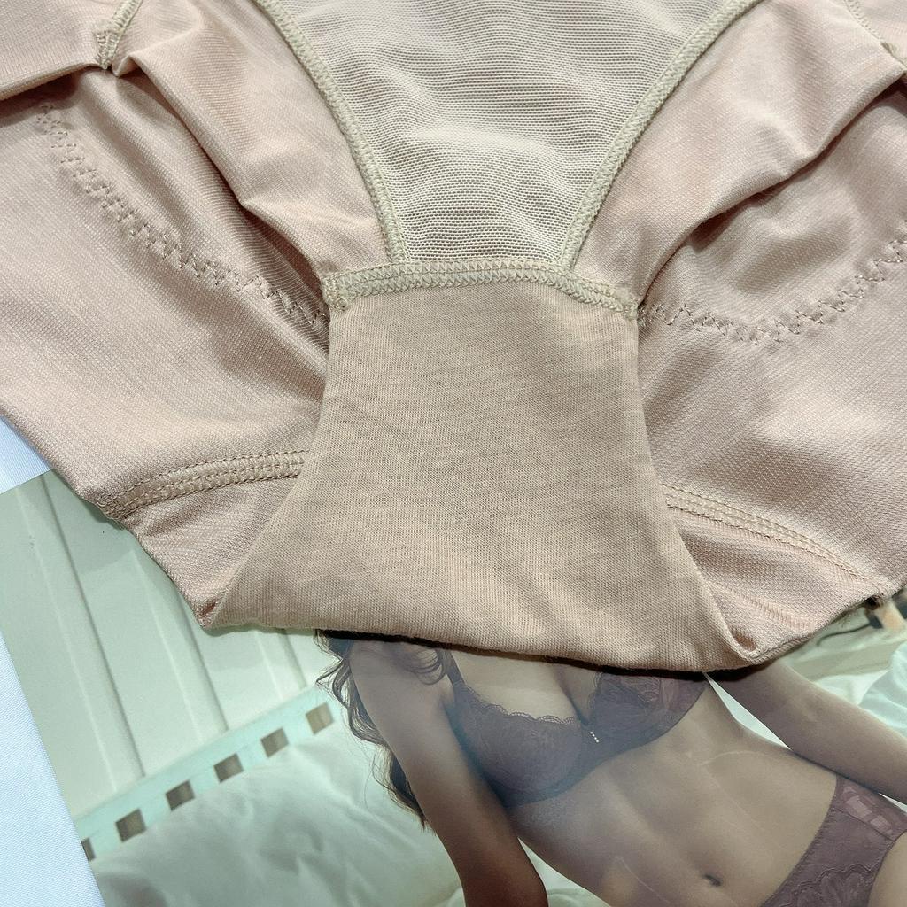 Quần lót gen nịt bụng nữ cạp vừa cao cấp Pensee 8509 định hình siết eo ôm bụng giảm mỡ nâng mông chống cuộn mặc váy