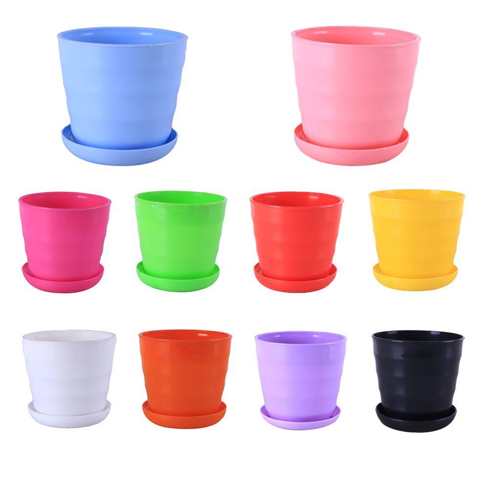 Chậu Hoa Mini Bằng Nhựa Trang Trí Bàn Làm Việc
