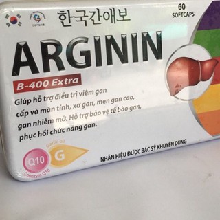 Bổ gan Arginin  hộp sắt 60 viên nang