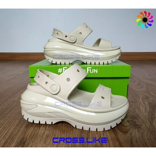  Sandal nữ CROSS Crush bóng  Mega Crush Sandal  dép quai hậu cao 7cm cực tôn dáng siêu bền đi mưa thoải mái. 