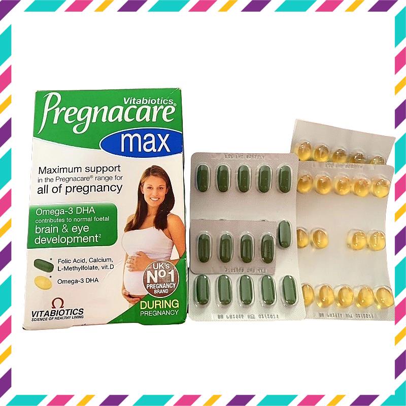 Pregnacare Max - Vitamin Tổng Hợp Cho Bà Bầu, Omega 3, DHA Bầu, Sắt, Vitamin D, Canxi (Hộp 84 Viên) [Chính Hãng]