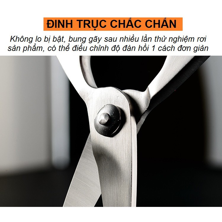 Kéo đa năng DandiHome thép 5Cr15 cao cấp giữ độ bén tốt