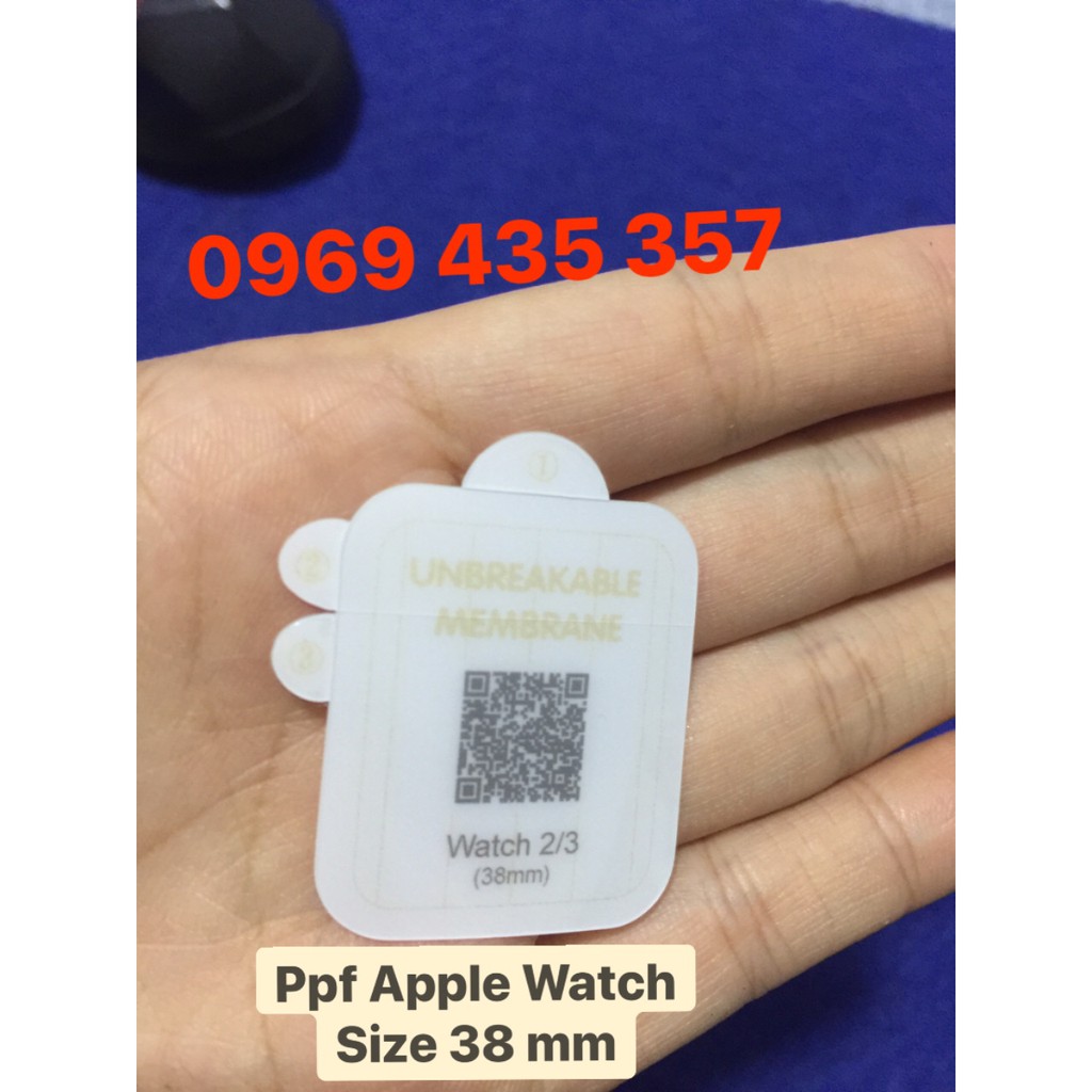 Miếng dán PPF cho đồng hồ Apple Watch size 38mm thumbnail