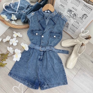 Jum short jean kèm belt