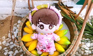 Áo dài mấn cho doll 20cm