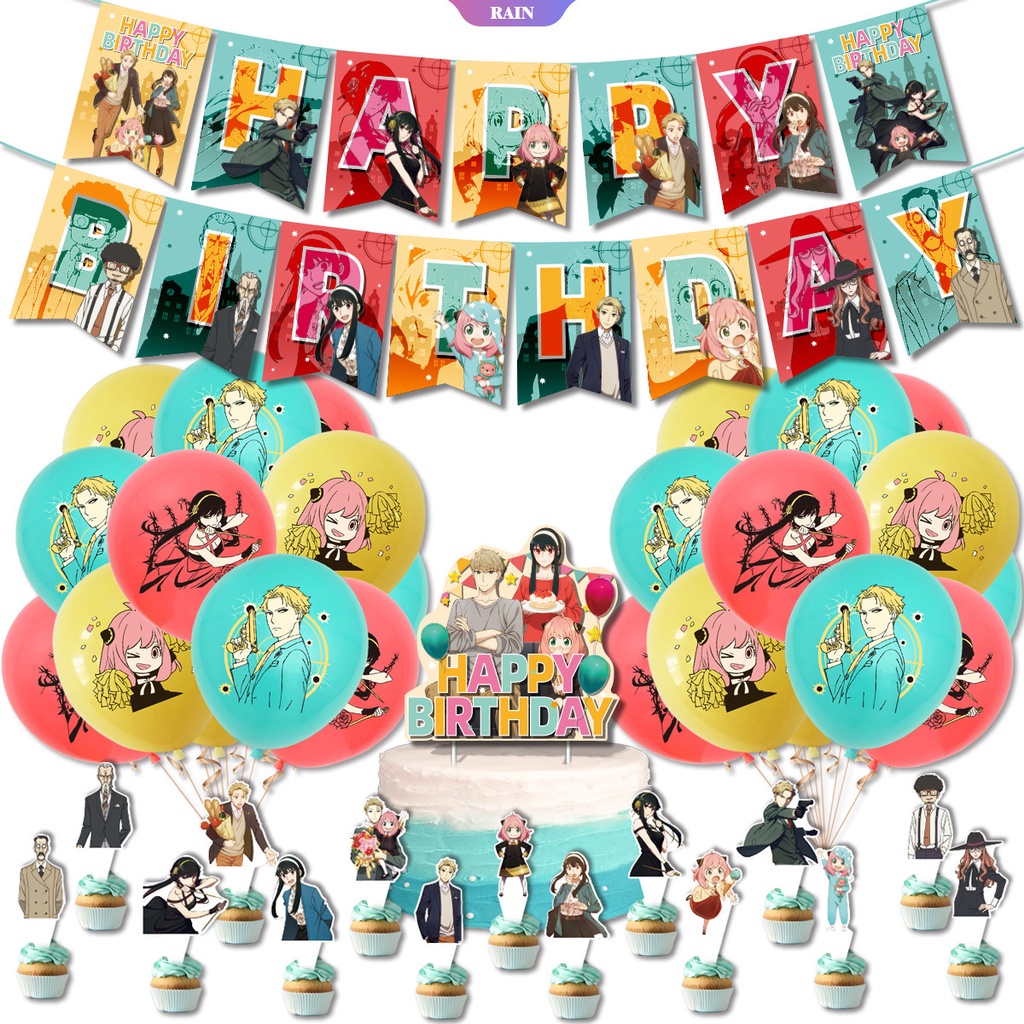 Bong Bóng Hình Phim Anime SPY X FAMILY Trang Trí Tiệc Sinh Nhật Cho Bé