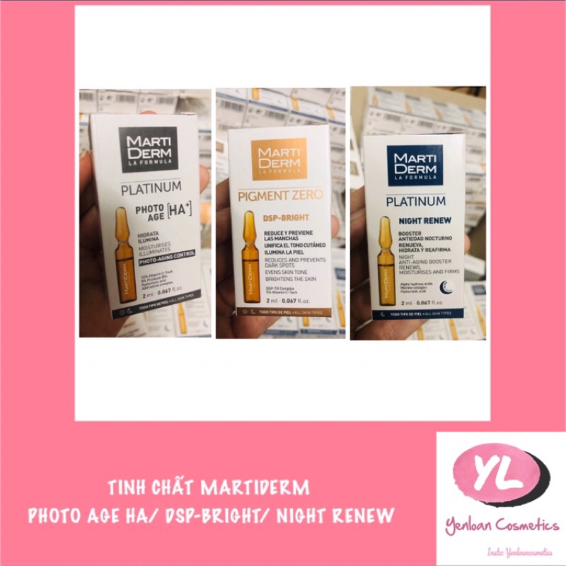 [Bill Authentic] (ỐNG LẺ) Tinh chất Martiderm Photo Age HA/ DSP-Bright/ Night Renew