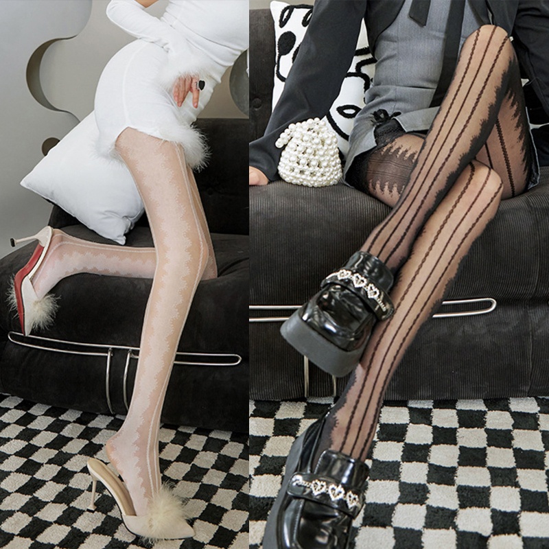 Xiangbao Quần Tất Ren Mỏng Giả Vỏ Sò Ngọt Ngào Phong Cách Lolita Nhật Bản Mùa Xuân Hè Cho Nữ