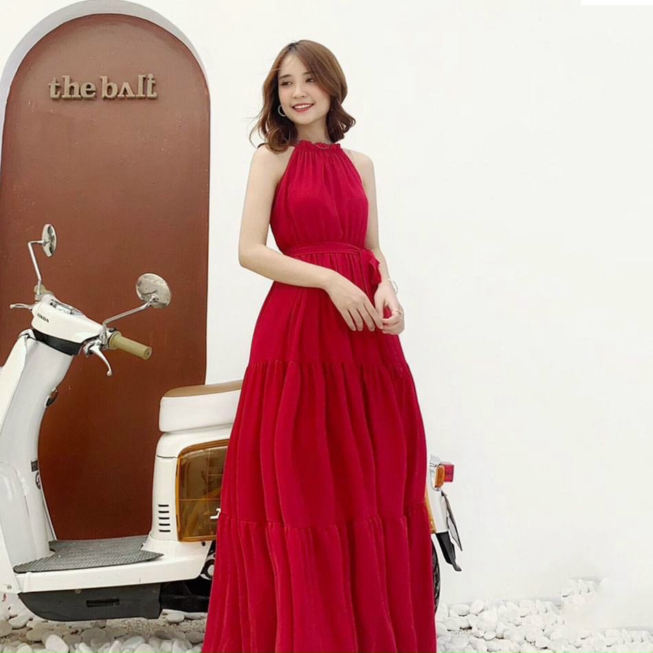 ĐẦM VOAN CHIFFON MAXI CÓ  MÚT NGỰC TẠO DÁNG ĐI BIỂN CỰC QUYẾN RŨ