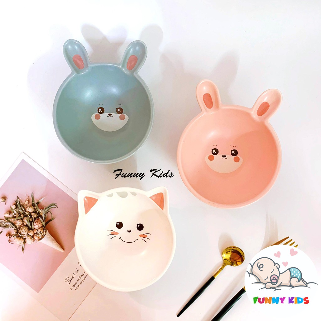 Bát sứ ăn dặm tập ăn đáng yêu cho bé - Funny Kids Shop