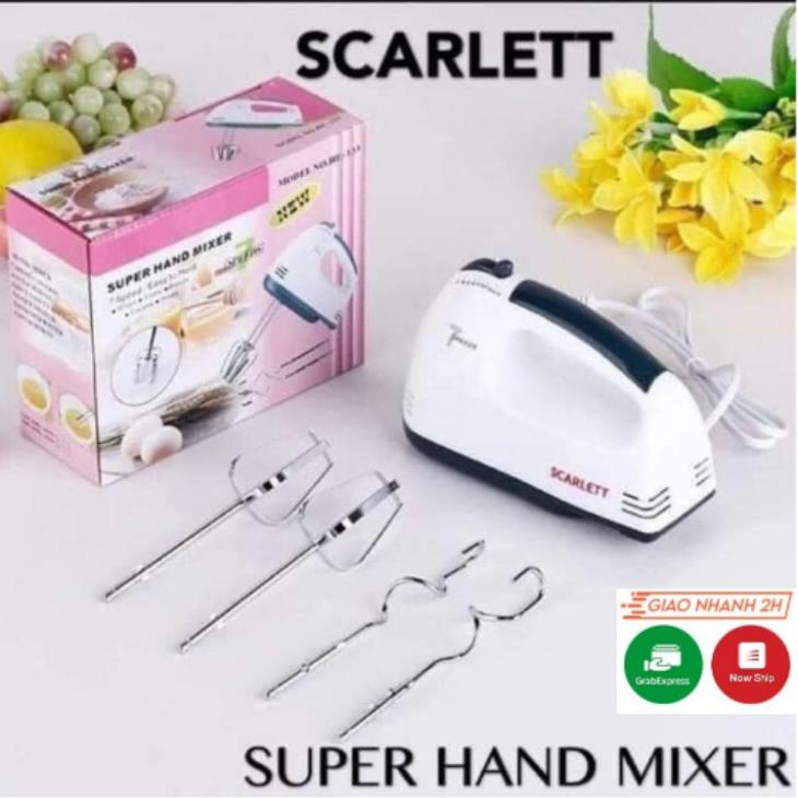 Máy Đánh Trứng Cầm Tay 7 Tốc Độ SCARLETT-180W/ Máy Trộn Bột Cầm Tay Mini chính hãng