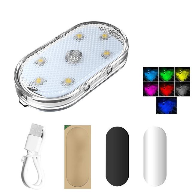 Đèn LED Mini Không Dây Cảm Ứng Gắn Trần Xe Ô Tô, Độ Sáng Cao