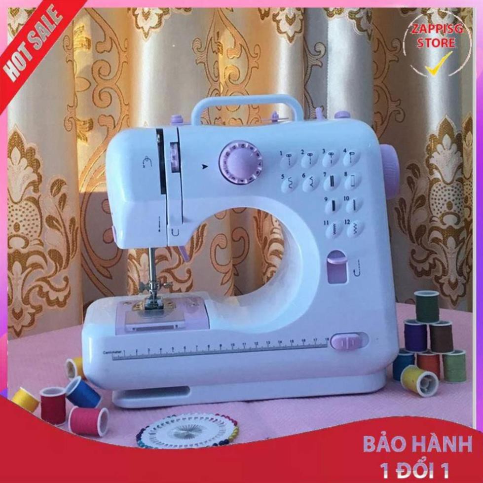 Sale Máy may mini gia đình FHSM 505A Cao Cấp, Phiên Bản Mới 12 Kiểu May- Lựa Chọn Hàng Đầu