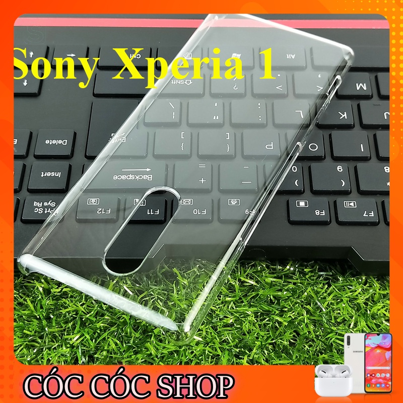 Ốp lưng Sony Xperia 1/ Xperia 1 mark 2/ Xperia 5 nhựa CỨNG TRONG SUỐT