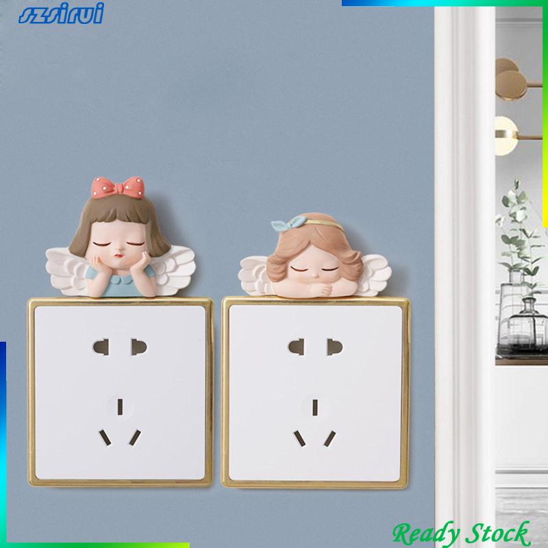 Miếng Dán Công Tắc Bằng Nhựa Resin 3D Trang Trí Phòng Khách / Phòng Ngủ