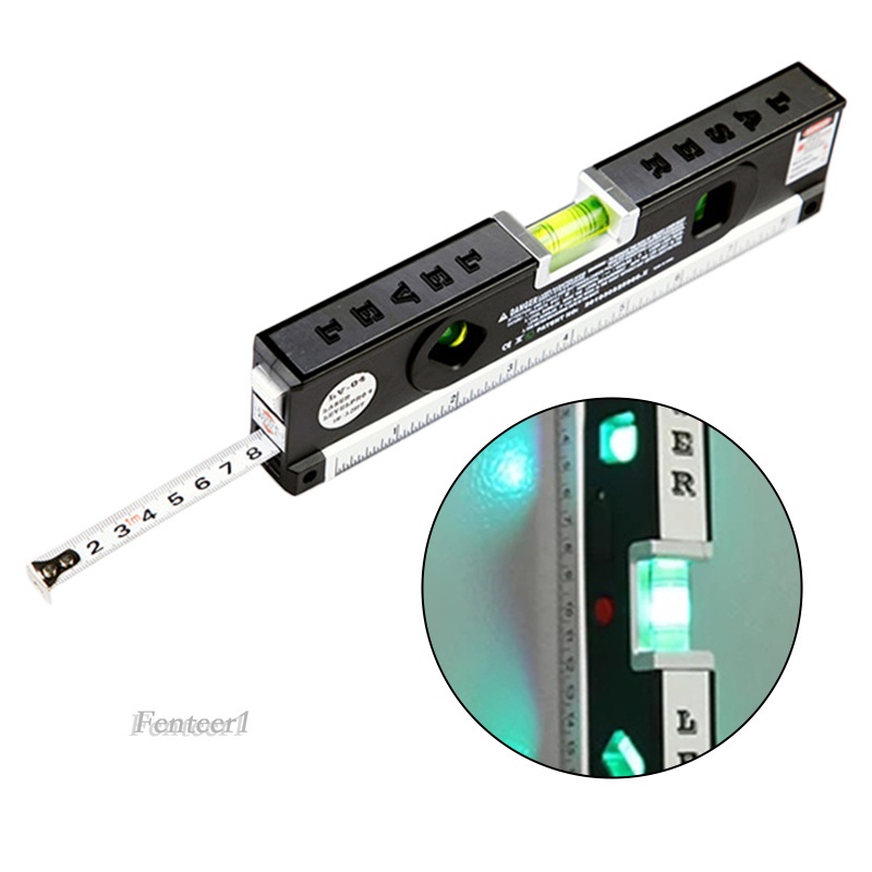 Laser Level Aligner Vertical Horizontal with Locking Measure Tape Ruler