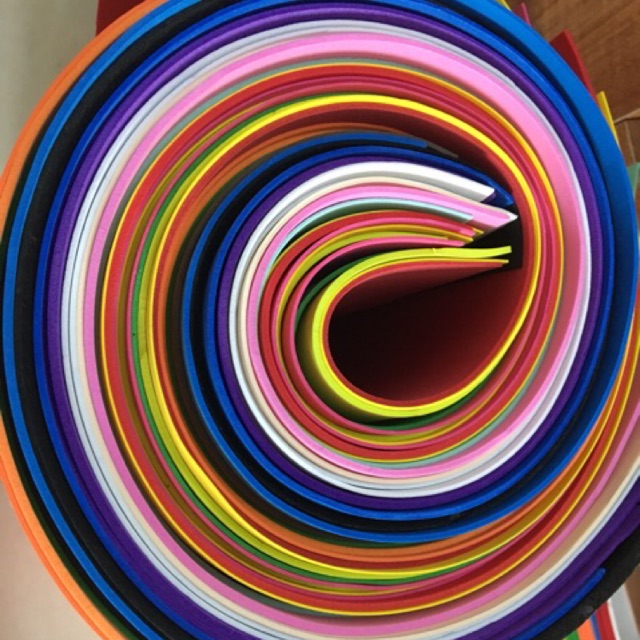 Combo 12 tờ xốp 1 li đủ màu 50*1,2m