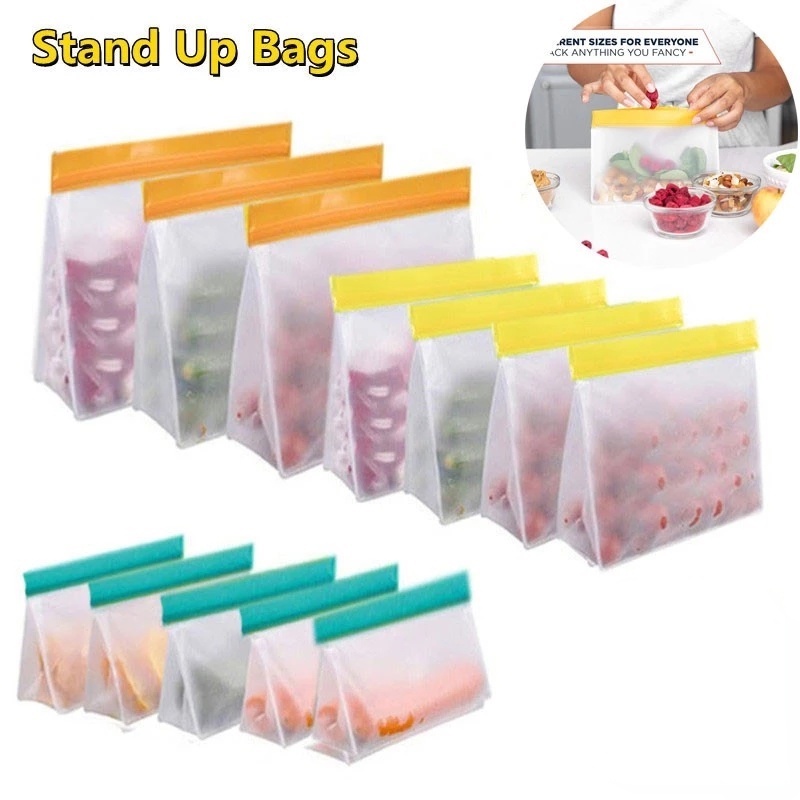 Túi zip PEVA đựng thực phẩm tươi mát tiện dụng cho nhà bếp