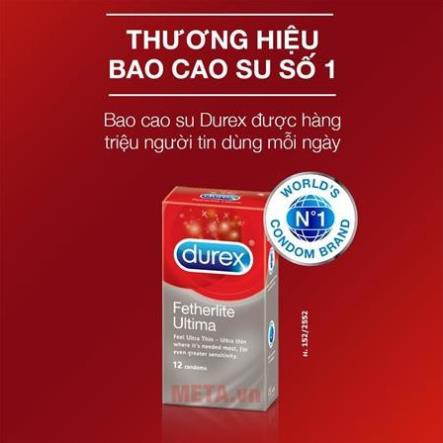 Bao cao su chính hãng hộp 12c Durex Fetherlite Ultima