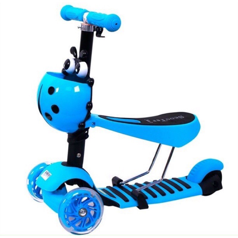 Xe trượt Scooter 3 bánh đa năng kiêu dáng bọ rùa 3 trong 1 cho trẻ em siêu dễ thương