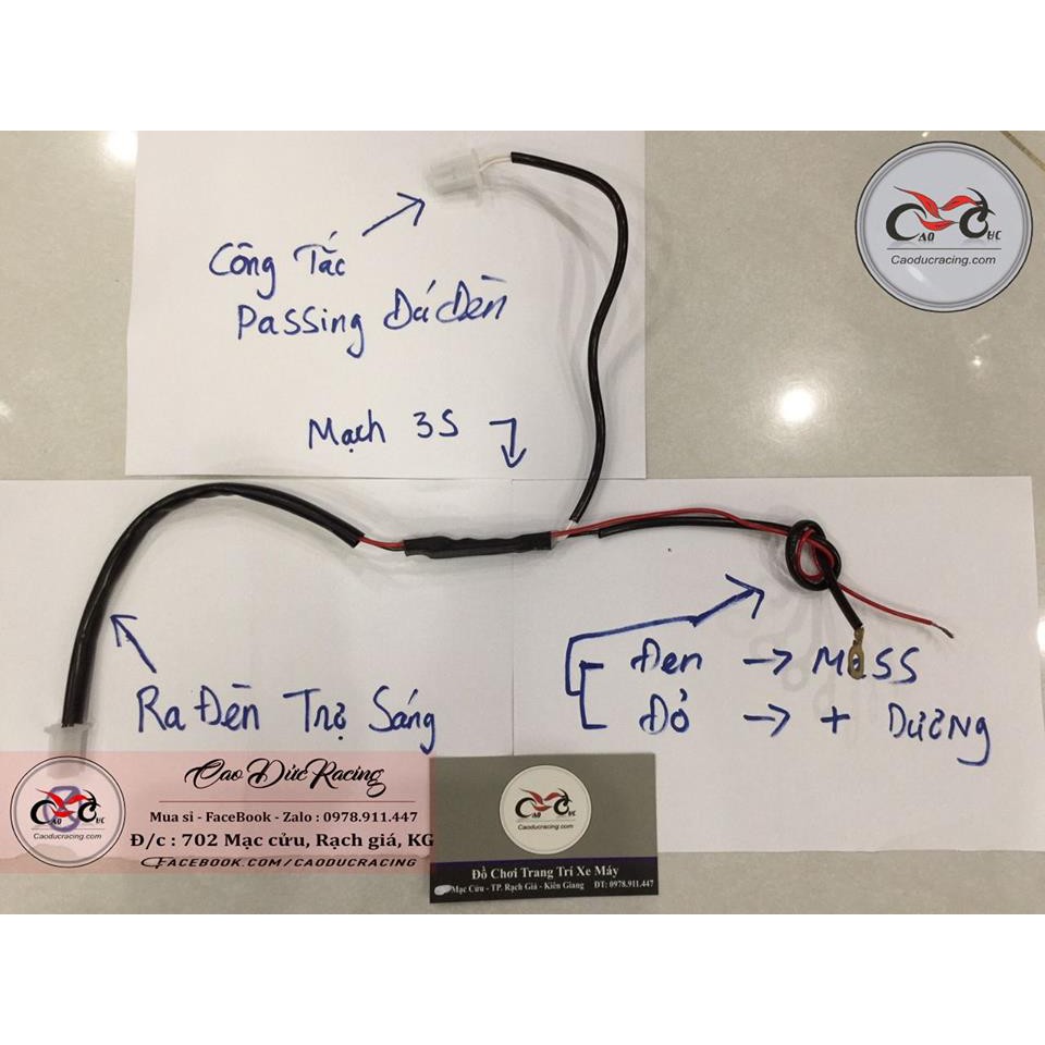 Mạch trợ sáng 3S Passing cho L4 , L4X , C6 …và nhiều led trợ sáng khác