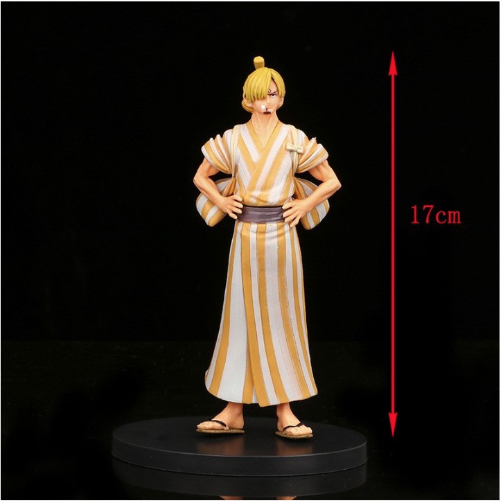 (Sẵn VN) Mô hình nhân vật Luffy - Roronoa Zoro - Sanji - Usopp - Nami ở Arc Wano - Chiều cao ~17cm
