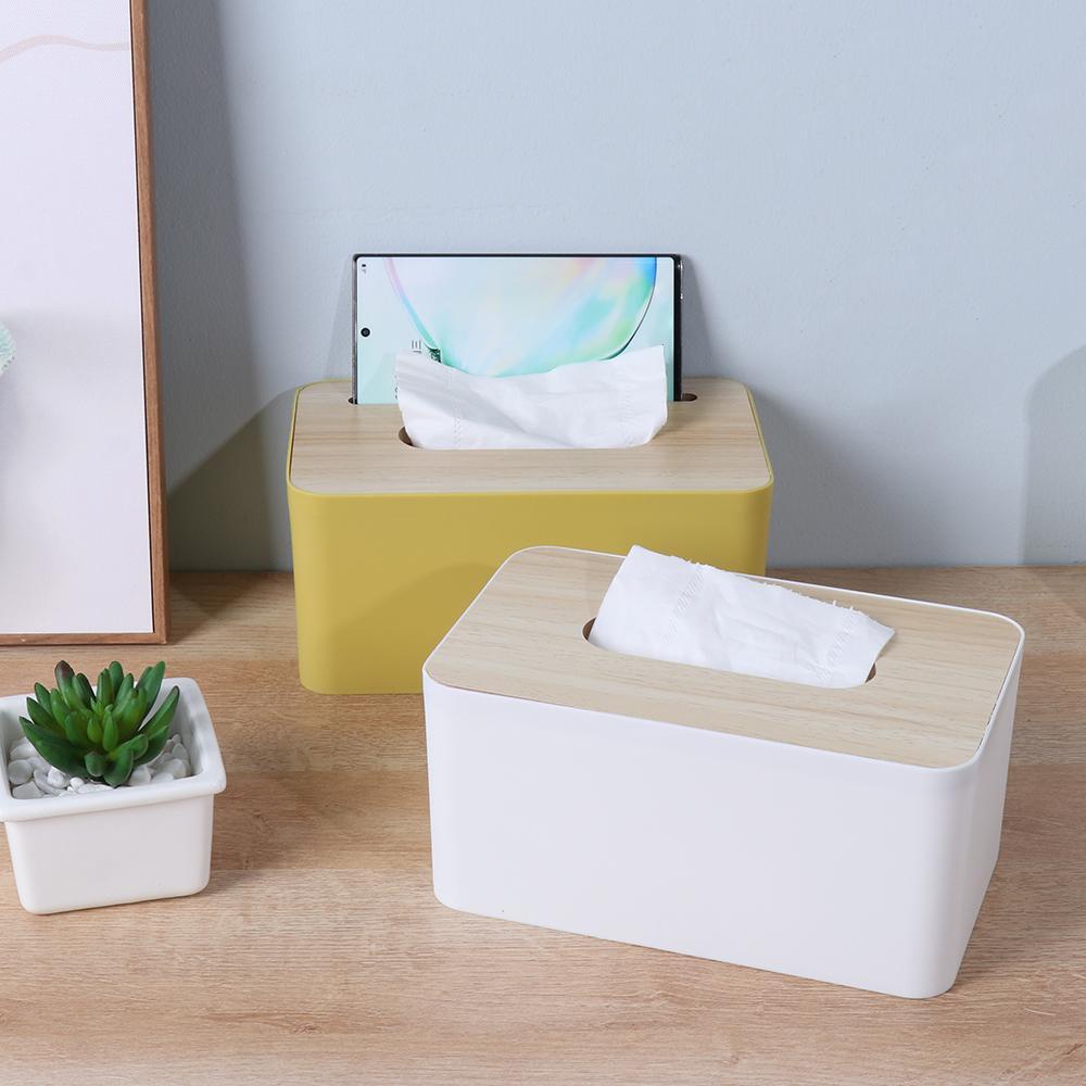 Hộp Đựng Khăn Giấy Bằng Gỗ Trang Trí Nội Thất Ốp
