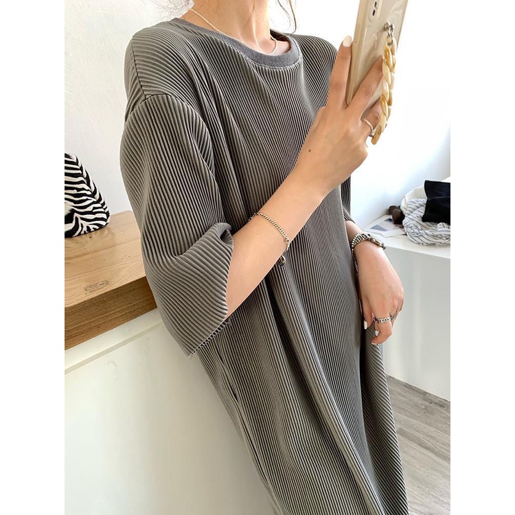 Đầm Xếp Ly Dáng Rộng Phong Cách Dành Cho Nữ